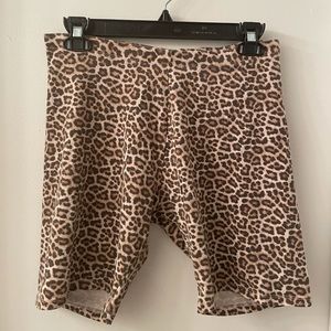 H&M Cheetah Print Biker Shorts